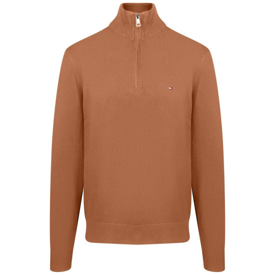 Tommy Hilfiger Μαύρο Πουλόβερ Half Zip - MW0MW28049