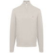 Tommy Hilfiger Εκρού Πουλόβερ Half Zip - MW0MW28049