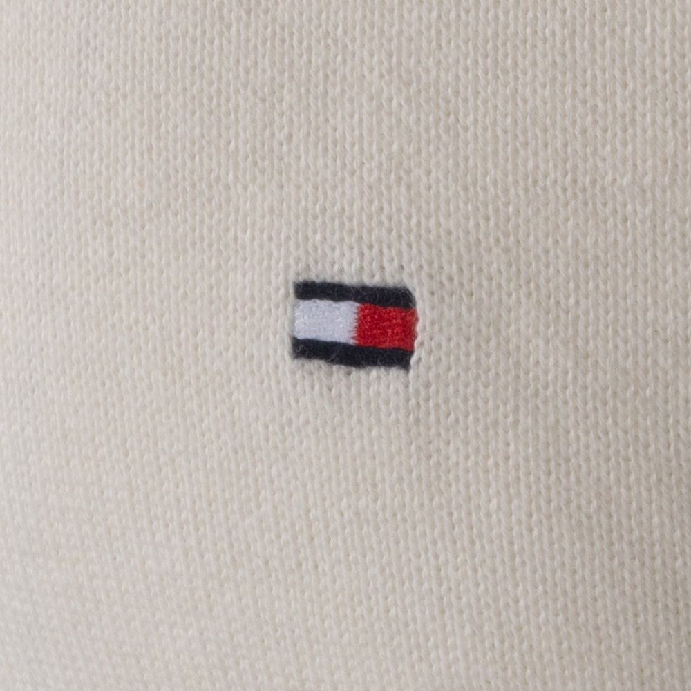 Tommy Hilfiger Εκρού Πουλόβερ Half Zip - MW0MW28049