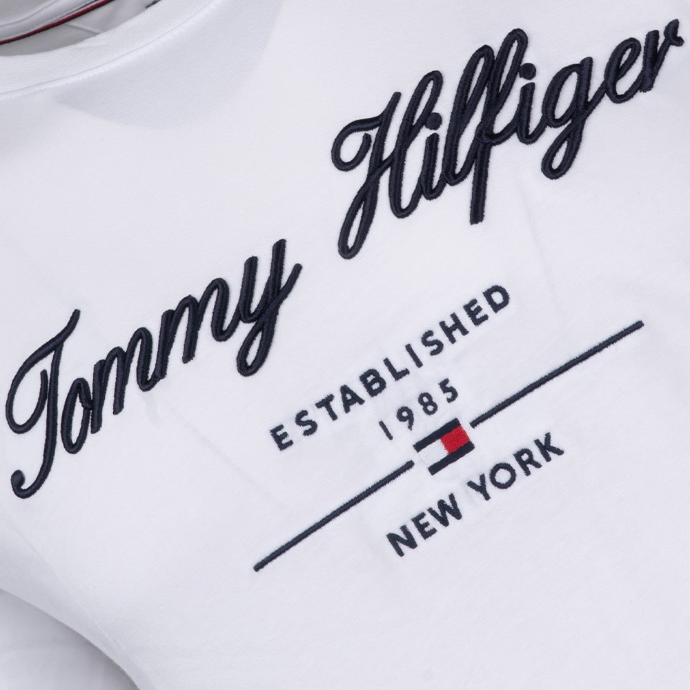 Tommy Hilfiger Λευκό T-shirt C Neck - MW0MW33691