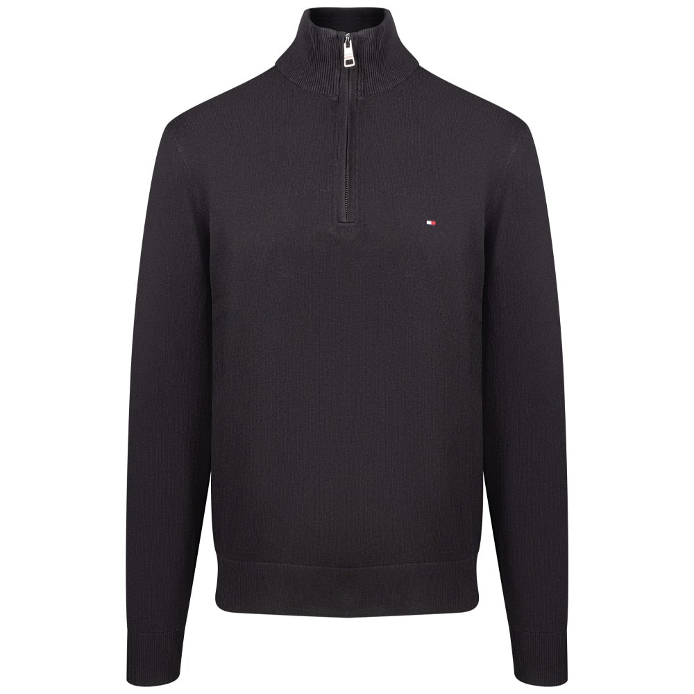 Tommy Hilfiger Μαύρο Πλεκτό Half Zip - MW0MW34107