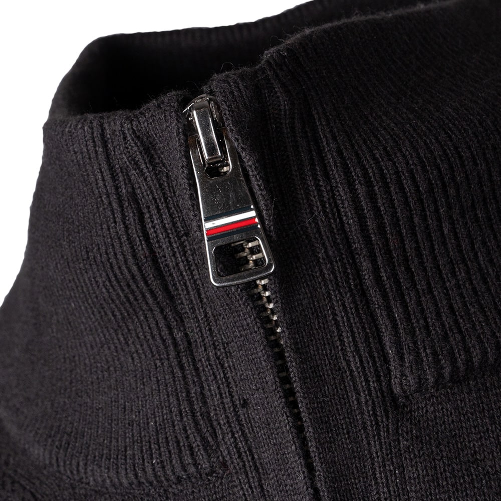 Tommy Hilfiger Μαύρο Πλεκτό Half Zip - MW0MW34107
