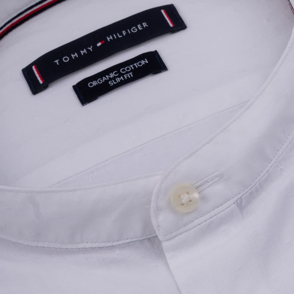 Tommy Hilfiger Λευκό Πουκάμισο Mao - MW0MW34650