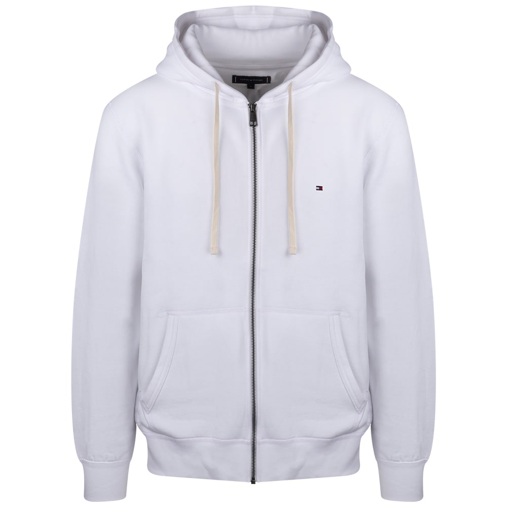 Tommy Hilfiger Λευκή Ζακέτα Hoodie - MW0MW37234