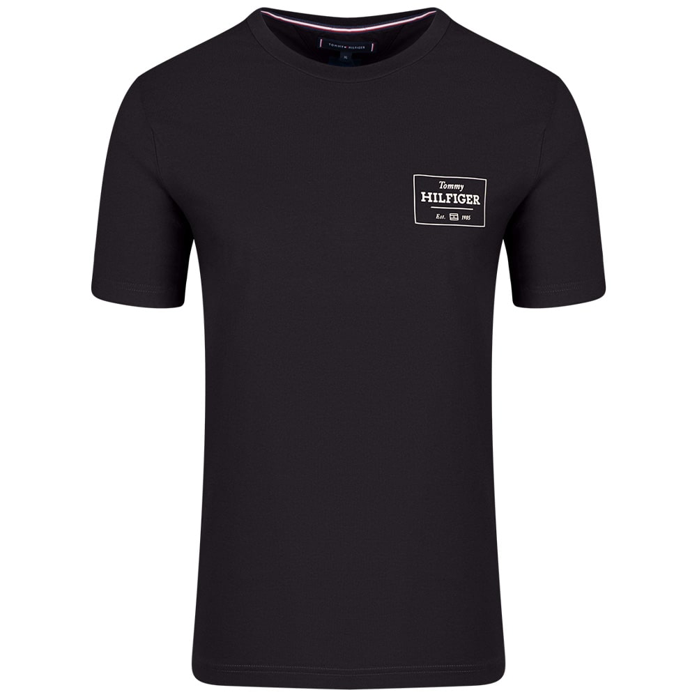Tommy Hilfiger Μαύρο T-shirt C Neck - MW0MW37454