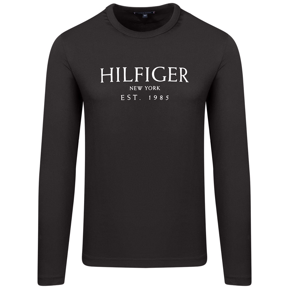 Tommy Hilfiger Μαύρη Μπλούζα C Neck - MW0MW37917