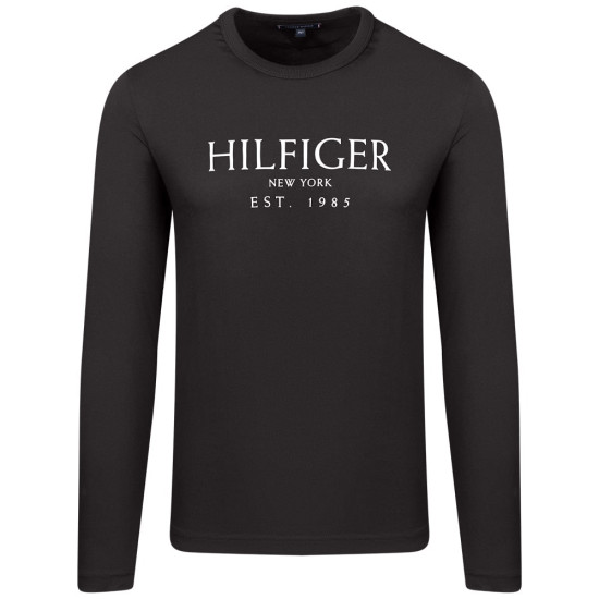 Tommy Hilfiger Μαύρη Μπλούζα C Neck - MW0MW37917