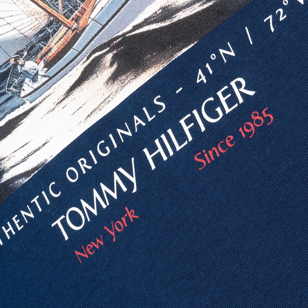 Tommy Hilfiger Μπλε T-shirt C Neck - MW0MW38615
