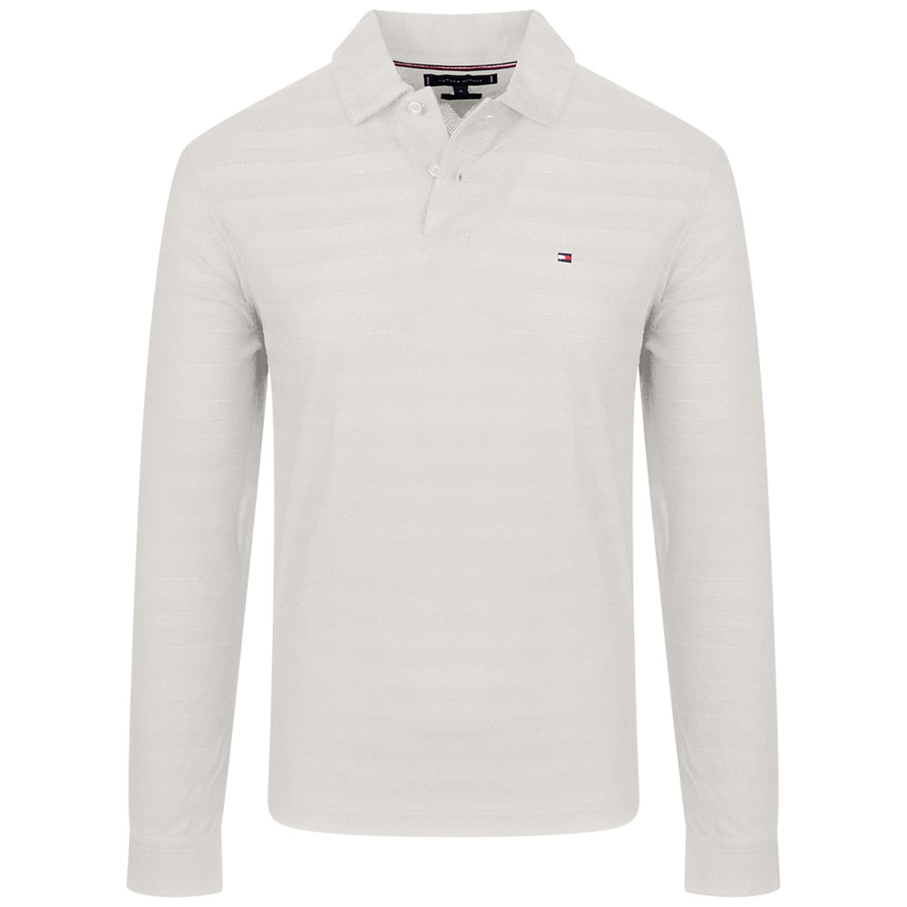 Tommy Hilfiger Εκρού Μακρυμάνικο polo - MW0MW40292
