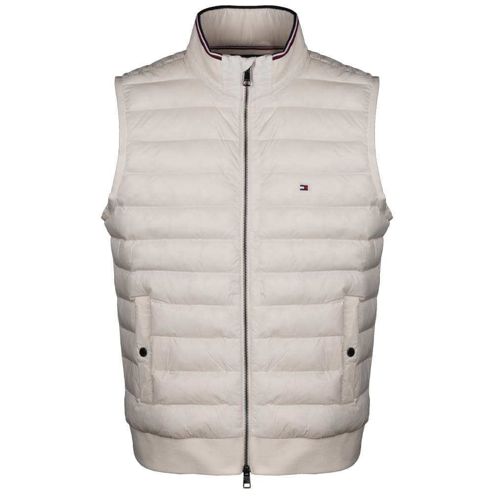 Tommy Hilfiger Εκρού Αμάνικο Μπουφάν - MW0MW41441