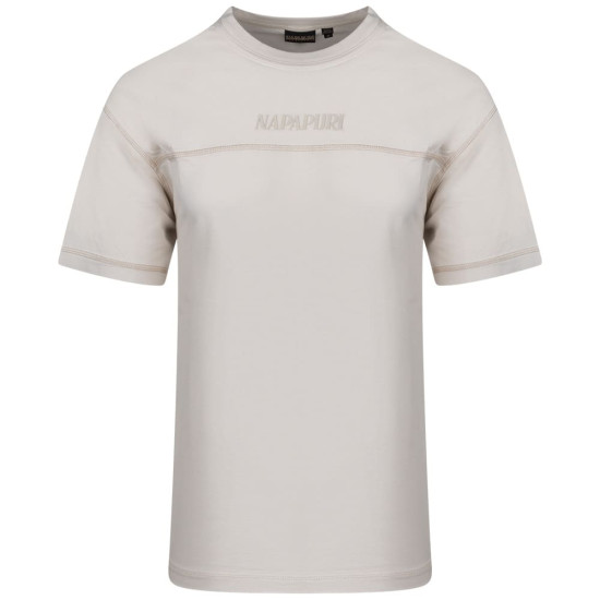 Napapijri Εκρού T-shirt C Neck - NP0A4G56N1A1