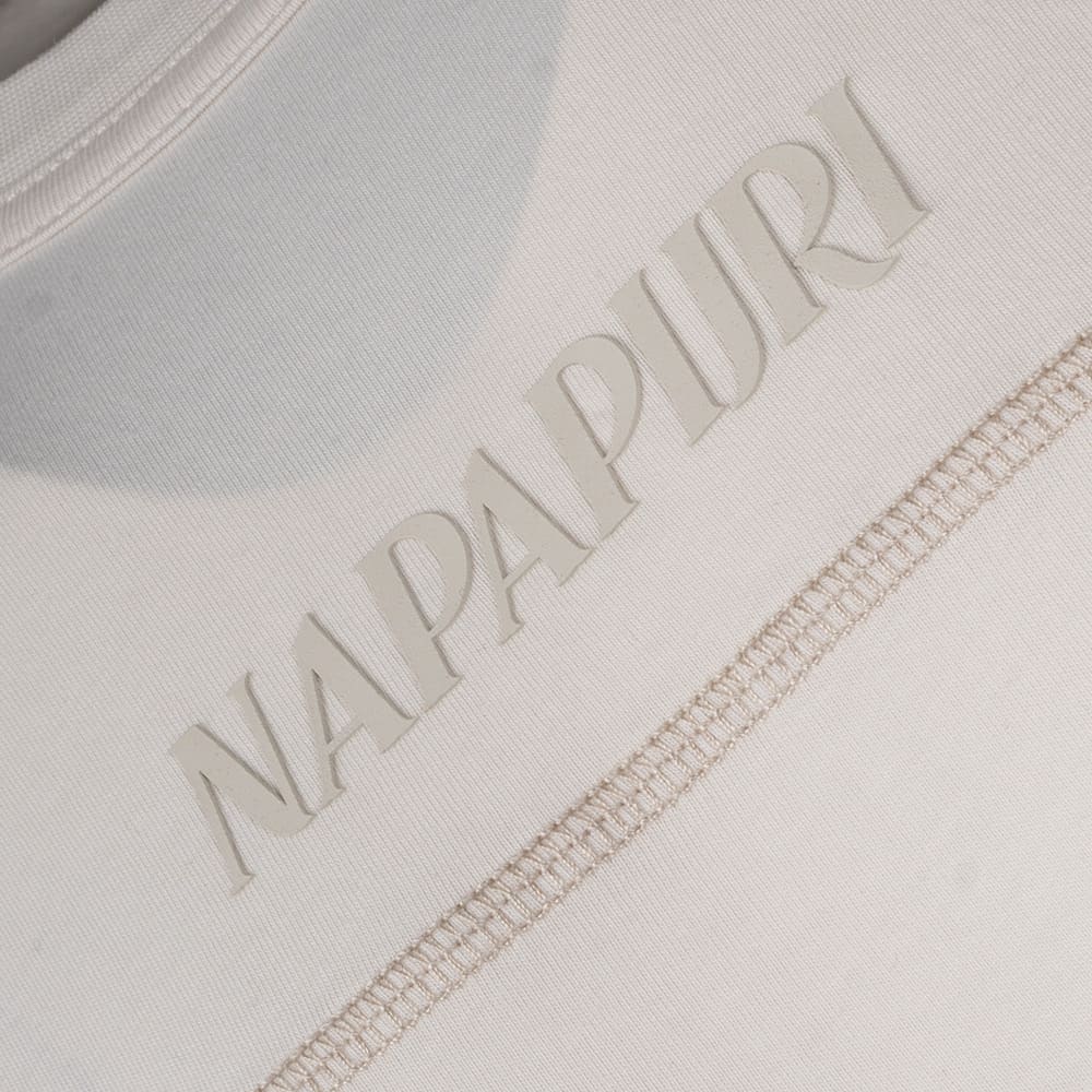 Napapijri Εκρού T-shirt C Neck - NP0A4G56N1A1