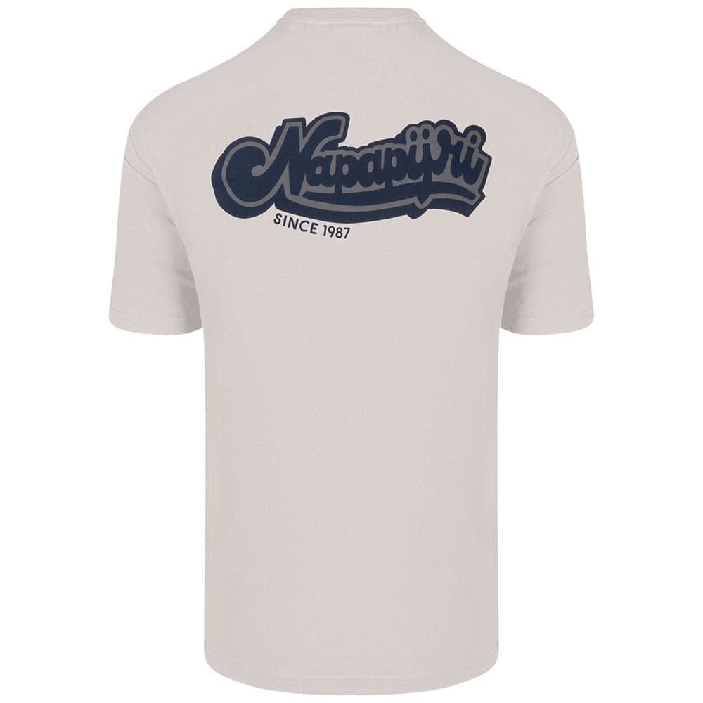 Napapijri Εκρού T-shirt C Neck - NP0A4G64N1A1