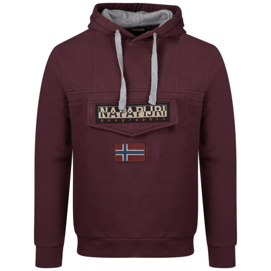 Napapijri Μπορντό Hoodie - NP0A4GJDRE71