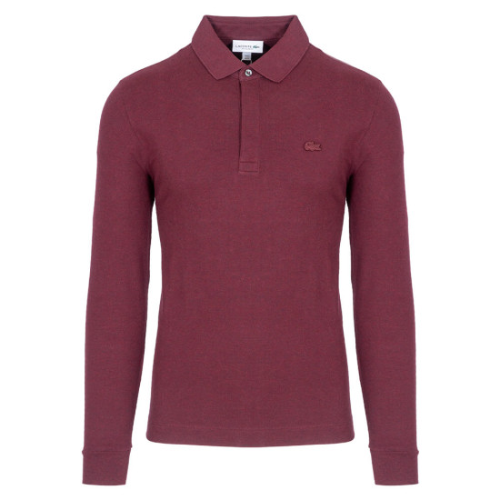Lacoste Μπορντό Μακρυμάνικο polo - 3PH2481