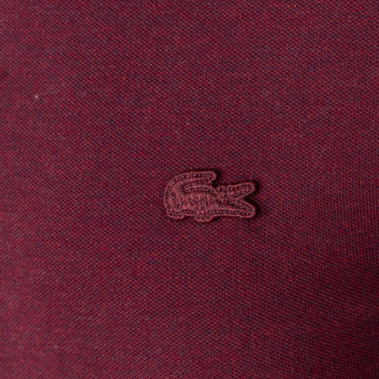Lacoste Μπορντό Μακρυμάνικο polo - 3PH2481