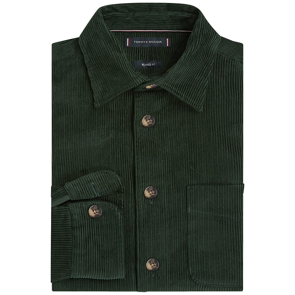 Tommy Hilfiger Πράσινο Πουκάμισο Κοτλέ - MW0MW40489