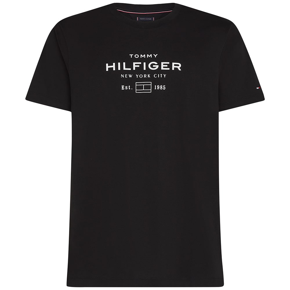 Tommy Hilfiger Μαύρο T-Shirt C Neck - MW0MW42059