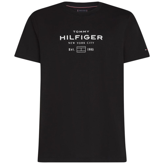 Tommy Hilfiger Μαύρο T-Shirt C Neck - MW0MW42059