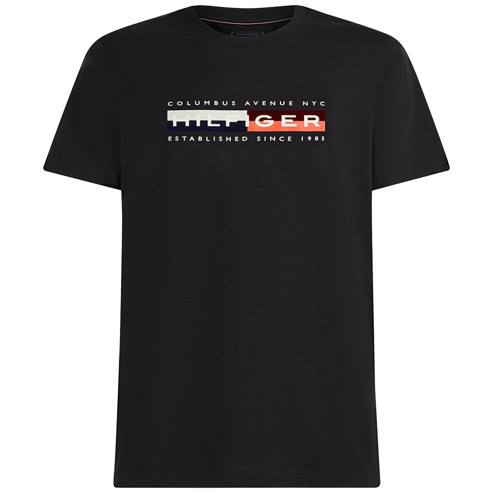 Tommy Hilfiger Μαύρο T-Shirt C Neck - MW0MW42057