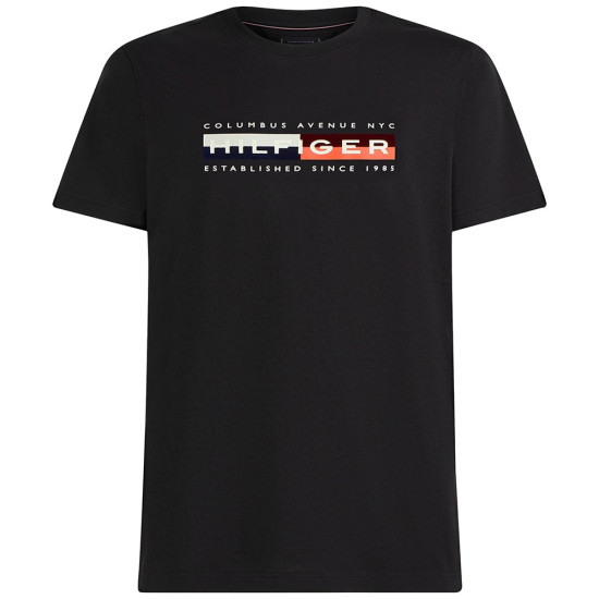 Tommy Hilfiger Μαύρο T-Shirt C Neck - MW0MW42057
