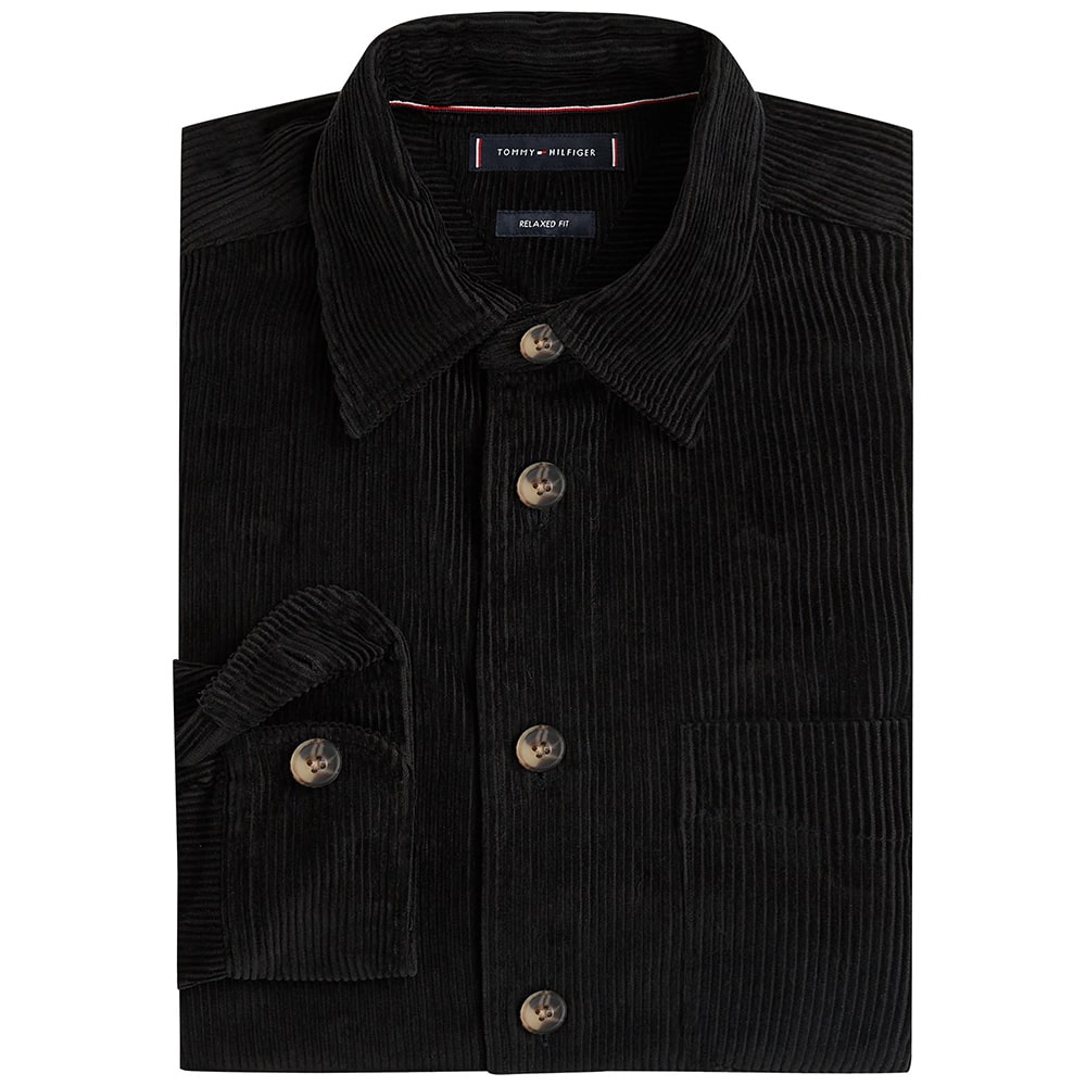 Tommy Hilfiger Μαύρο Πουκάμισο Κοτλέ - MW0MW40489