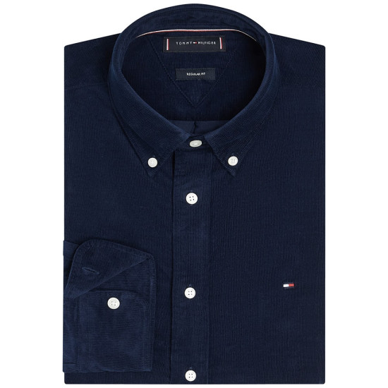Tommy Hilfiger Μπλε Πουκάμισο Κοτλέ - MW0MW40486
