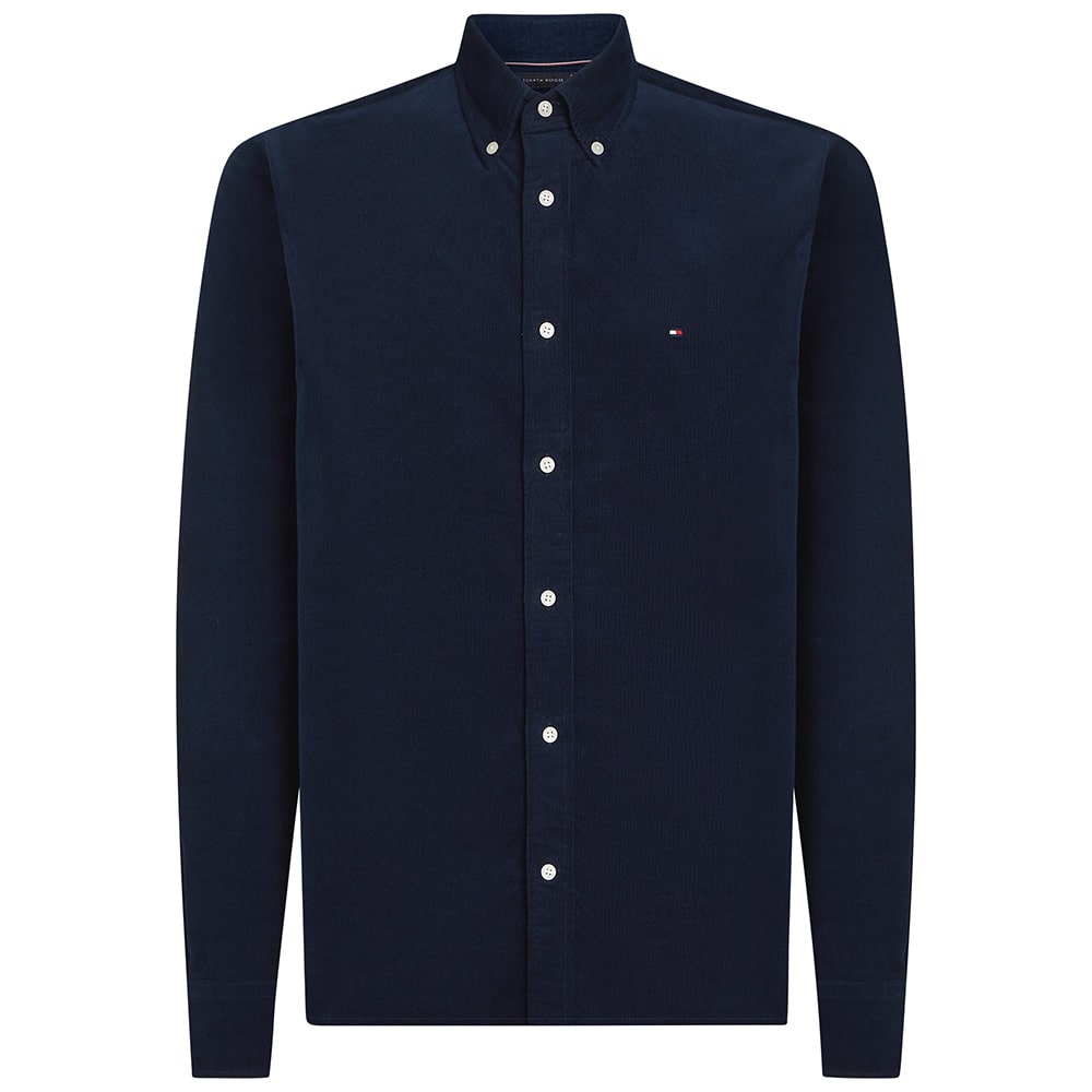Tommy Hilfiger Μπλε Πουκάμισο Κοτλέ - MW0MW40486