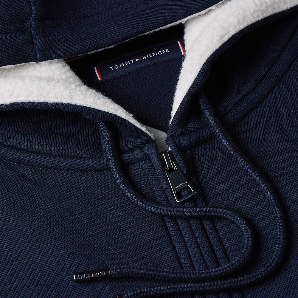 Tommy Hilfiger Μπλε Ζακέτα Hoodie - MW0MW40418