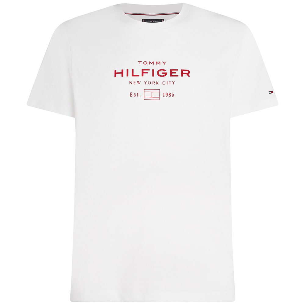 Tommy Hilfiger Λευκό T-Shirt C Neck - MW0MW40002