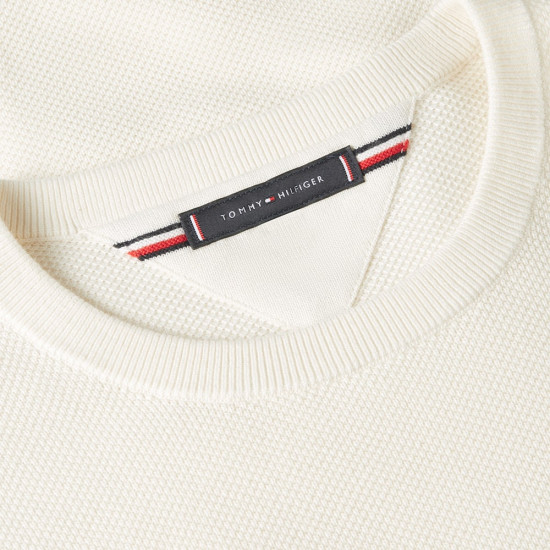 Tommy Hilfiger Εκρού Πουλόβερ C Neck - MW0MW36347