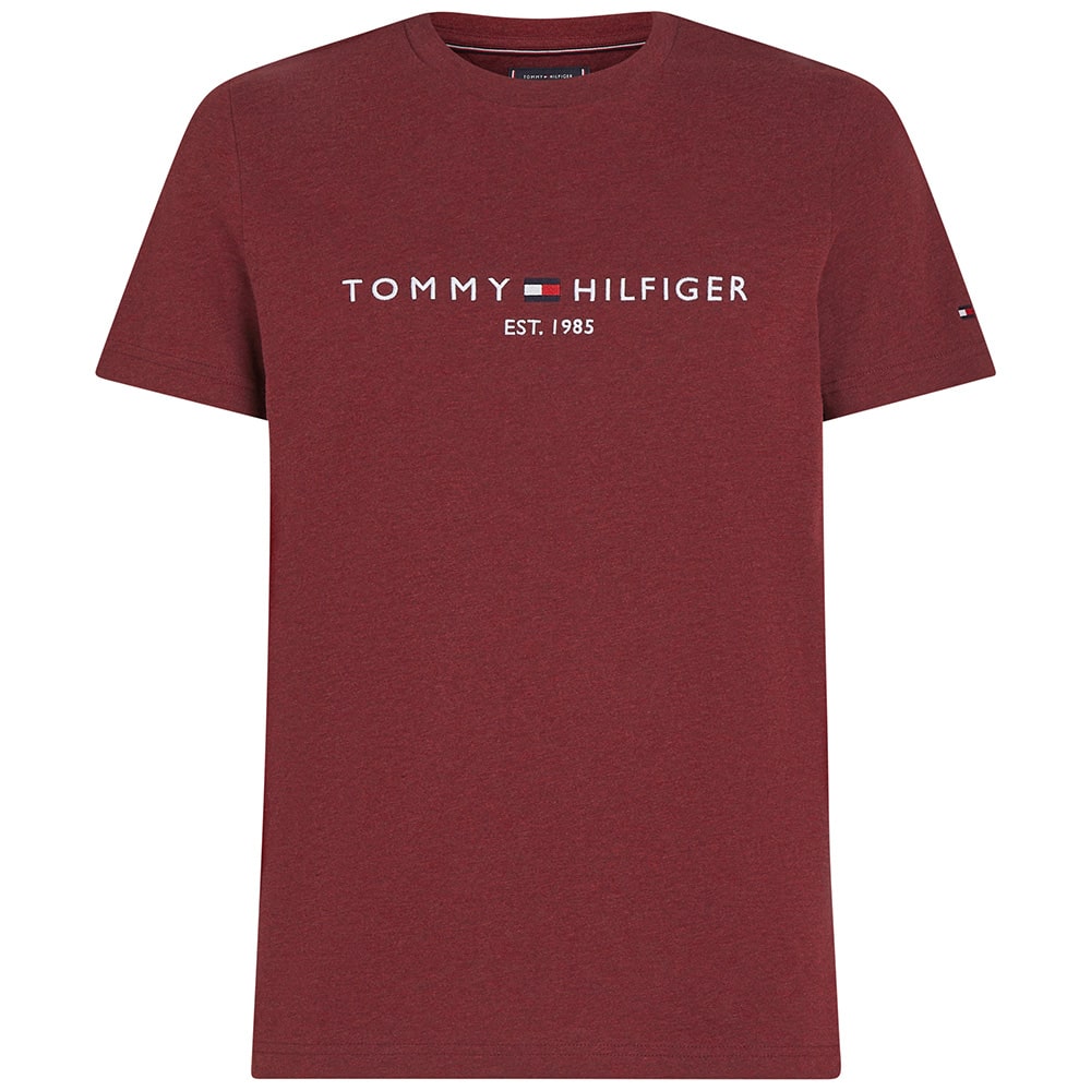 Tommy Hilfiger Μπορντό T-shirt C Neck - MW0MW11797