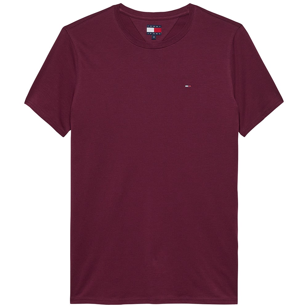 TOMMY JEANS Μπορντό T-shirt C Neck - DM0DM04411
