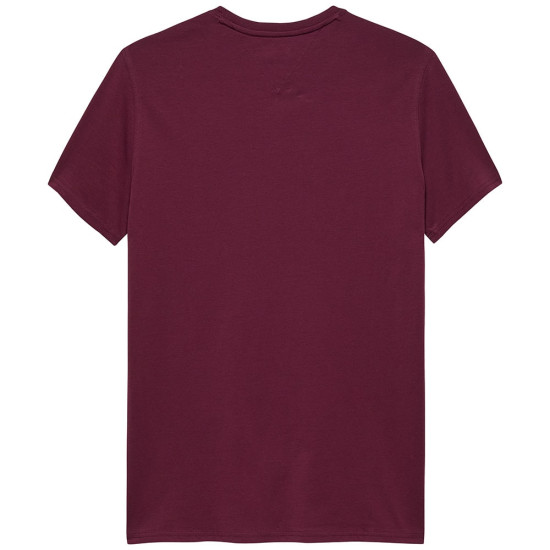 TOMMY JEANS Μπορντό T-shirt C Neck - DM0DM04411