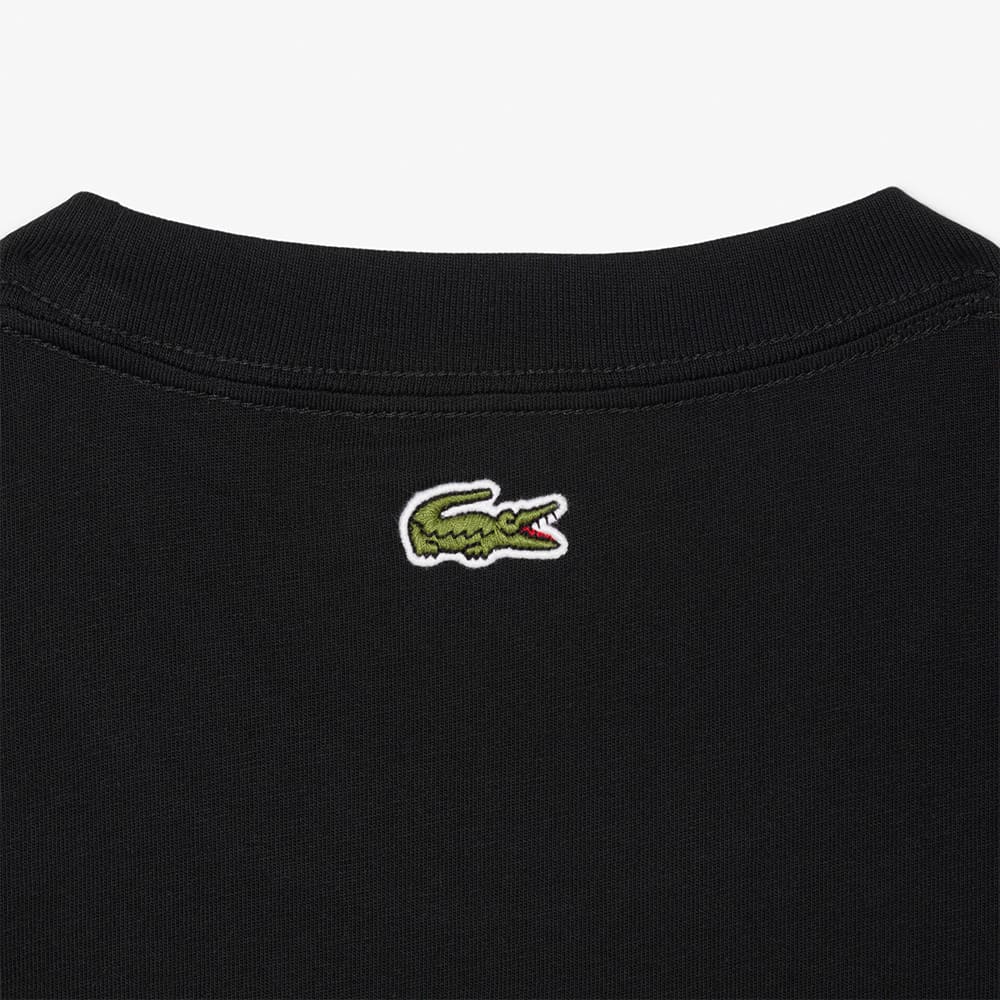 Lacoste Μαύρο T-shirt C Neck - 3TH1425