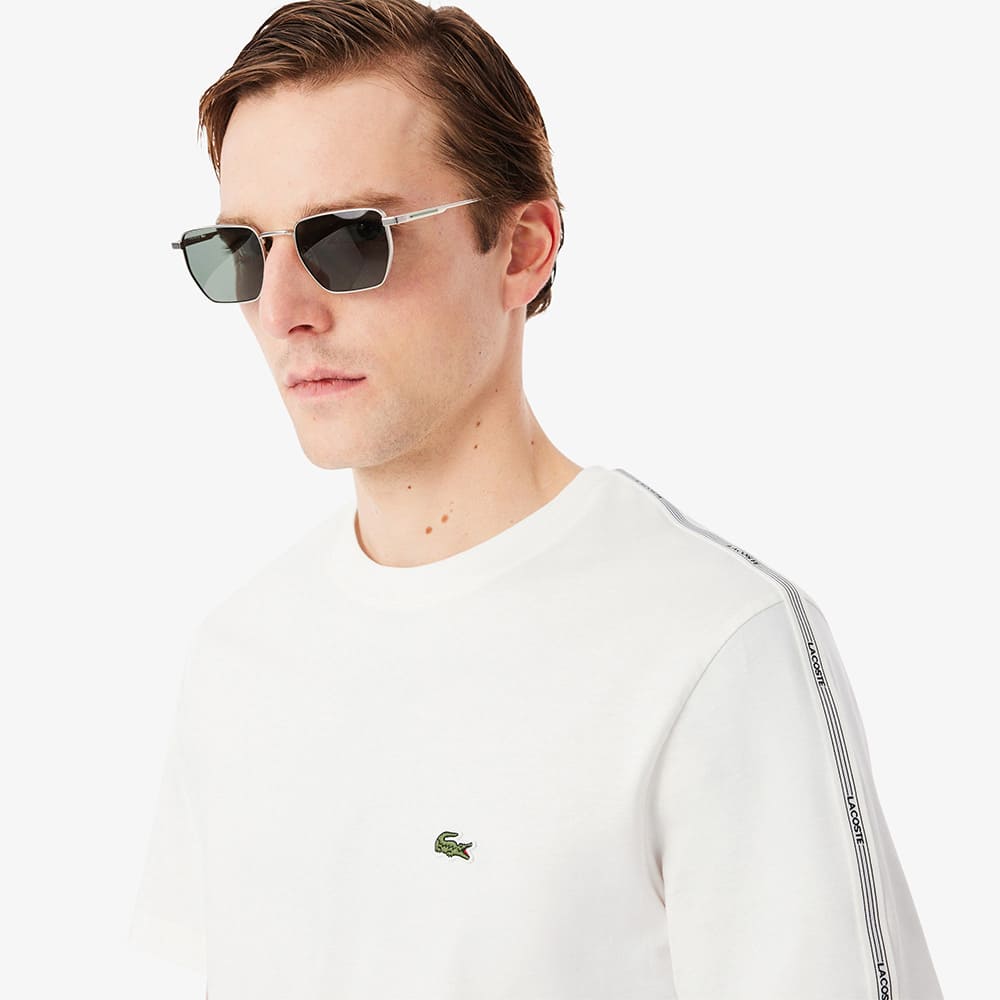 Lacoste Λευκό T-shirt C Neck - 3TH0888
