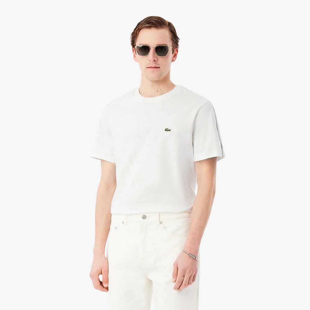 Lacoste Λευκό T-shirt C Neck - 3TH0888