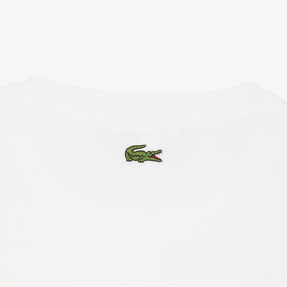 Lacoste Λευκό T-shirt C Neck - 3TH0753