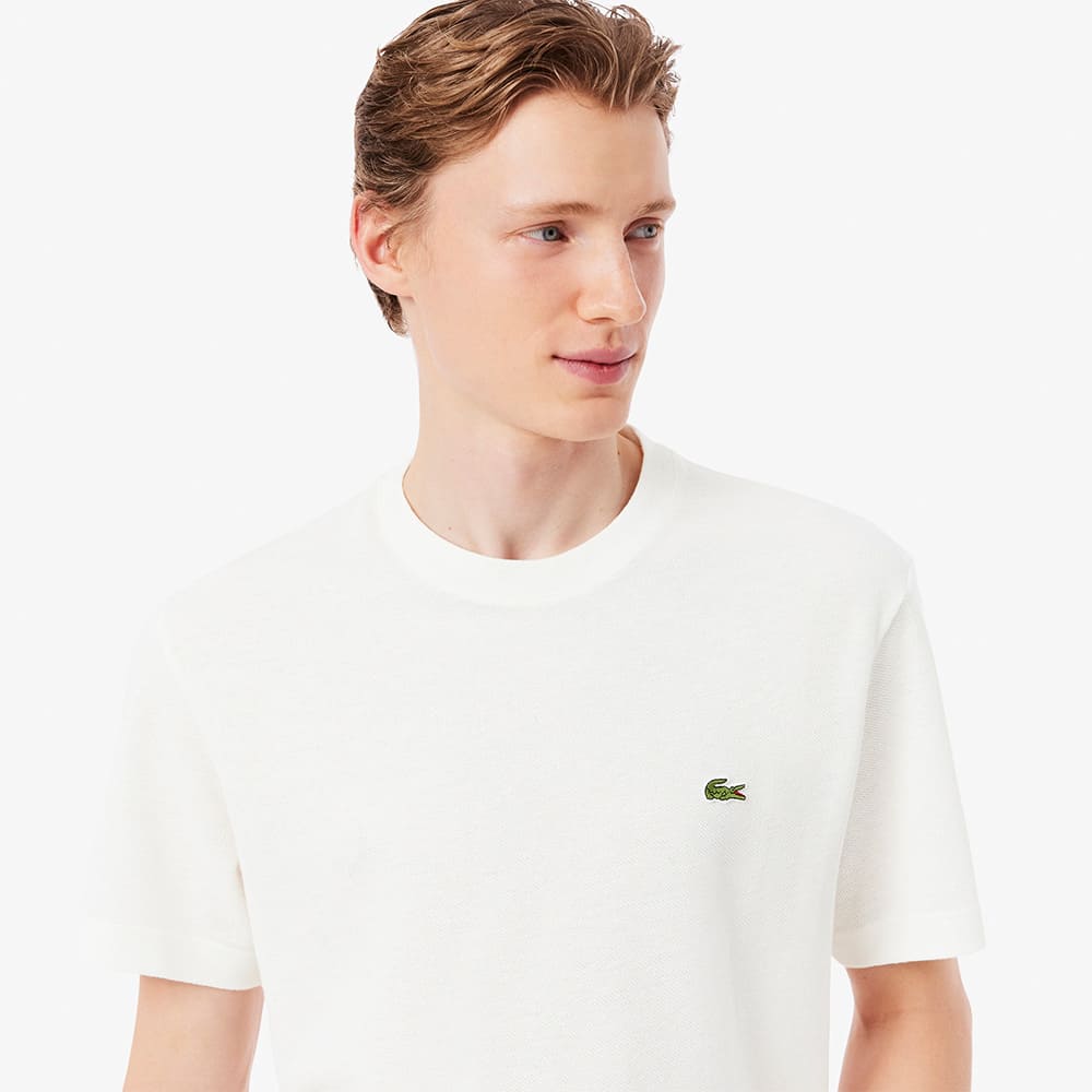 Lacoste Λευκό T-shirt C Neck - 3TH0629