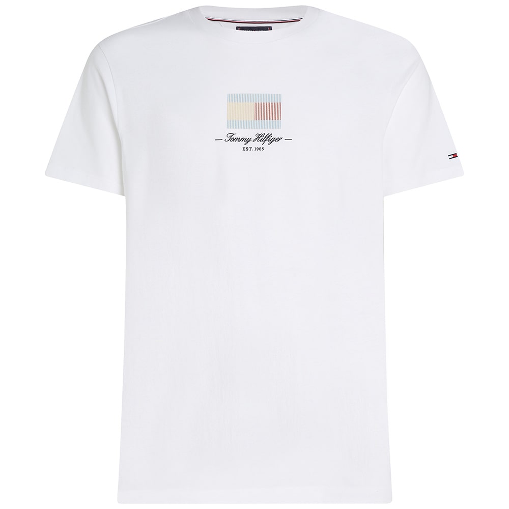 Tommy Hilfiger Λευκό T-shirt C Neck - MW0MW41231