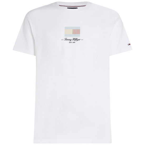Tommy Hilfiger Λευκό T-shirt C Neck - MW0MW41231