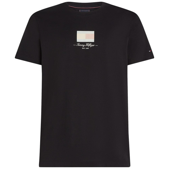 Tommy Hilfiger Μαύρο T-shirt C Neck - MW0MW41231