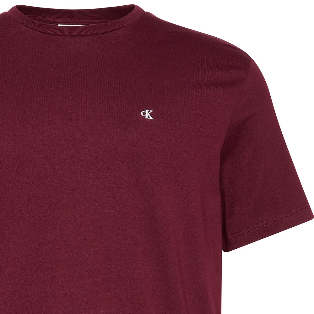 Calvin Klein Μπορντό T-shirt C Neck - LV040HM265