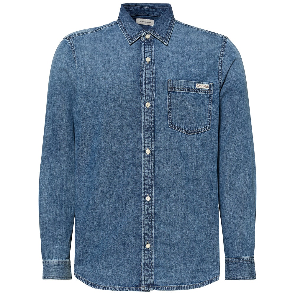 Calvin Klein Μπλε Πουκάμισο Denim - LV040EM774