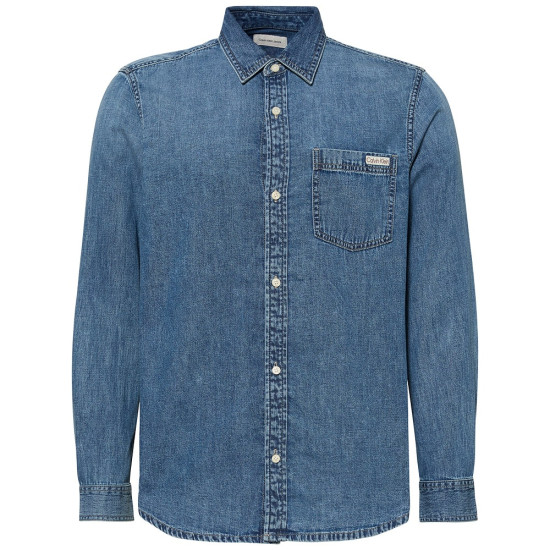 Calvin Klein Μπλε Πουκάμισο Denim - LV040EM774