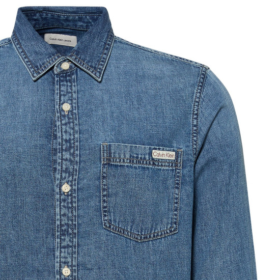 Calvin Klein Μπλε Πουκάμισο Denim - LV040EM774