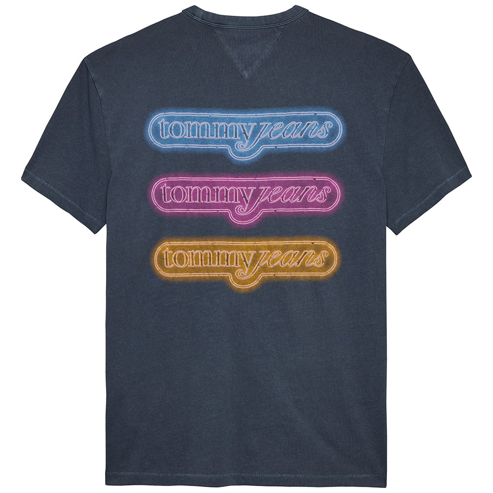 Tommy Jeans Μπλε T-shirt C Neck - DM0DM21829