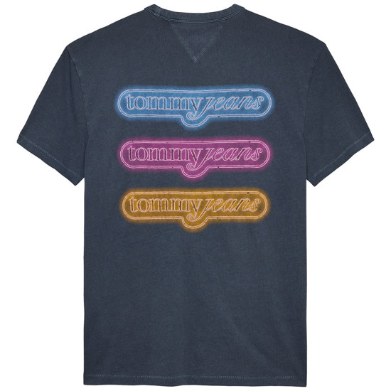 Tommy Jeans Μπλε T-shirt C Neck - DM0DM21829
