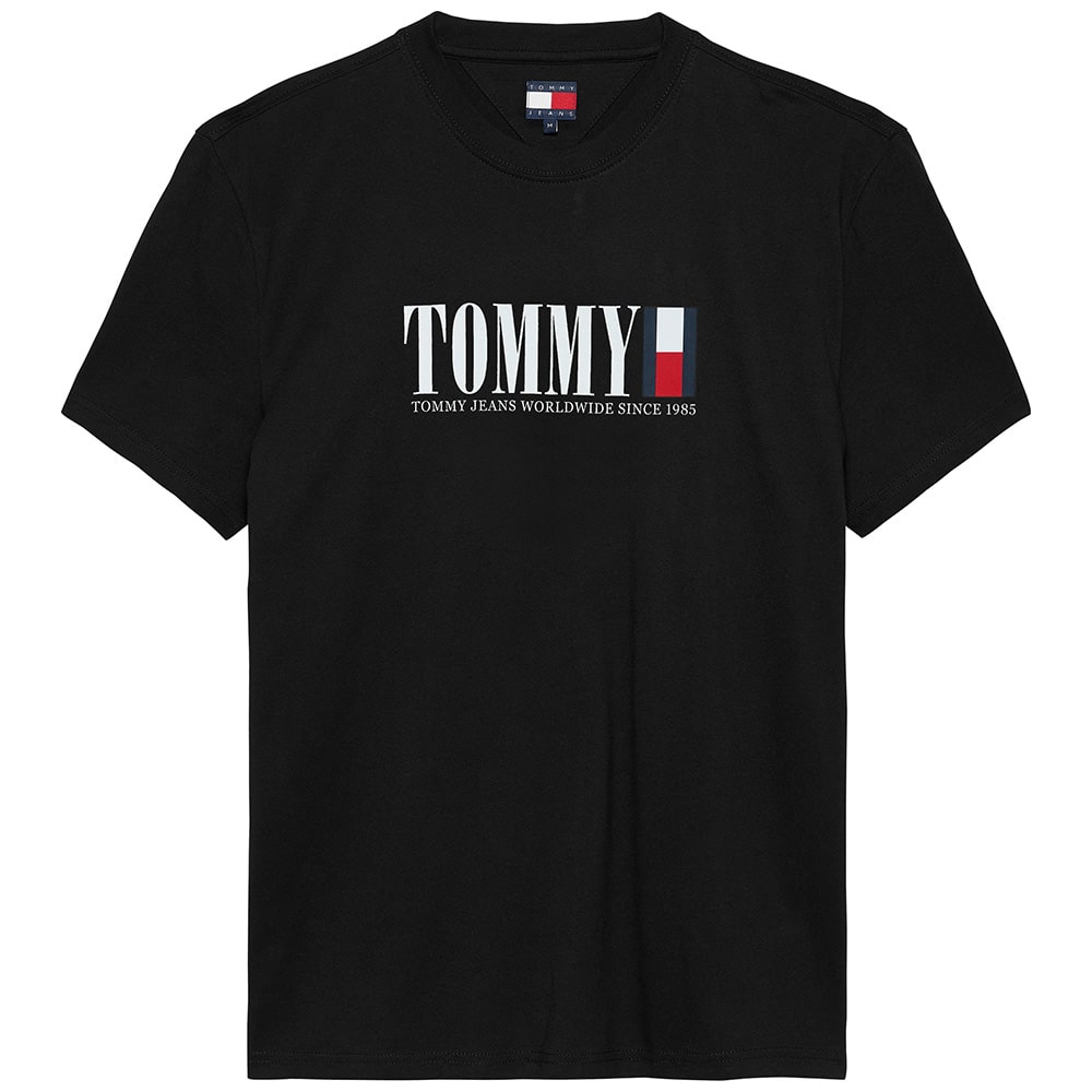 Tommy Jeans Μαύρο T-shirt C Neck - DM0DM21941