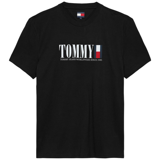 Tommy Jeans Μαύρο T-shirt C Neck - DM0DM21941